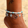 KISSWIFE Bohemian Starfish Stone Anklets Set For Women Vintage Handmade Wave Anklet Bracelet on Leg Beach Ocean Jewelry 2018 New