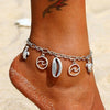 KISSWIFE Bohemian Starfish Stone Anklets Set For Women Vintage Handmade Wave Anklet Bracelet on Leg Beach Ocean Jewelry 2018 New